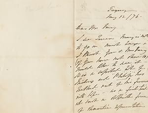 1876 Manuscript Letter by Baroness Angela Georgina Burdett-Coutts, "The Richest Heiress in England"