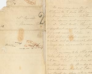 1835 Chatty Manuscript Letter by Harriet Lee, British Playwright and Author of the Canterbury Tales