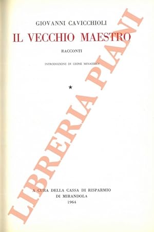 Seller image for Il vecchio maestro. Racconti. for sale by Libreria Piani