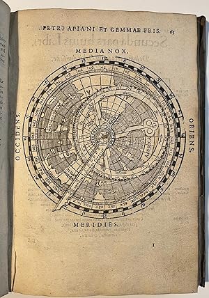 Seller image for Cosmographia" Peter Apian (Apianus) & Gemma Frisius - World Map and 4 Volvelles - 1584 for sale by De Bry Rare Books