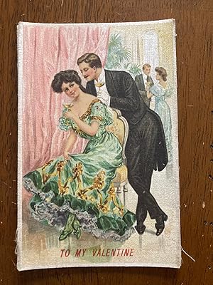 Green Flirting Couple Valentine (left)