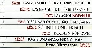 Bild des Verkufers fr 8 Kochbcher Essen & Trinken wie folgt: Kochen fr Zwei - Die besten Rezepte fr den kleinen Haushalt // Toasts und Snacks fr Genieer // Schnell und frisch - ber 130 leichte Gerichte fr den Feierabend // Das groe Buch der vegetarischen Kche // Das groe Buch der Auflufe und Gratins // Das groe Pasta-Buch - Nudelgerichte aus aller Welt // Neue Blitzrezepte - einfach, schnell und raffiniert // Das groe Buch der Blitzrezepte - schnell, schmackhaft und leicht = Insgesamt 8 Bcher zum Verkauf von Bcherhandel-im-Netz/Versandantiquariat