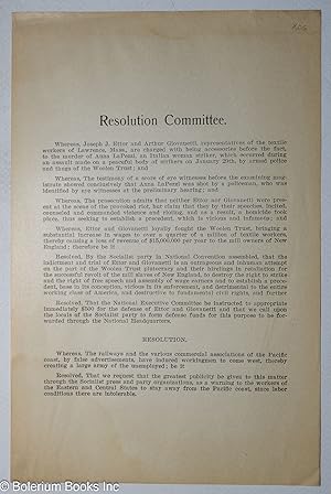 Resolution committee