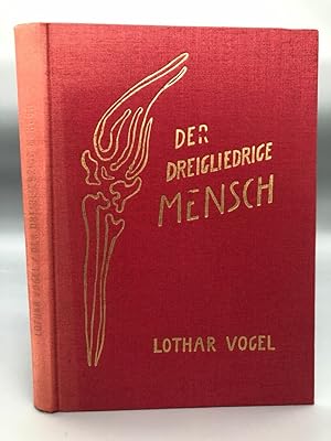 Seller image for Der dreigliedrige Mensch. Morphologische Grundlagen einer allgemeinen Menschenkunde. Lose einliegend: 4seitige Klappkarte mit farbigem Motiv Der dreigliedrige Mensch , Henni Geck, mit einem Kurzlebenslauf. for sale by Antiquariat an der Linie 3