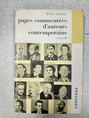 Seller image for Pages commentes d'auteurs contemporains tome II for sale by Dmons et Merveilles