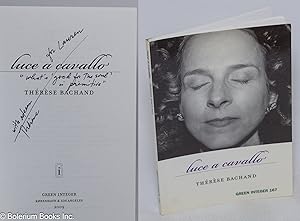 Luce a Cavallo [inscribed & signed]