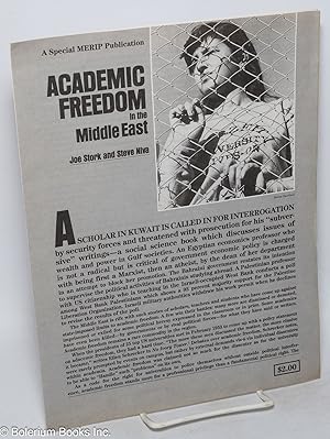 Imagen del vendedor de Academic Freedom in the Middle East: A Special MERIP Publication a la venta por Bolerium Books Inc.
