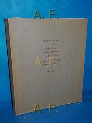 Bild des Verkufers fr Beuys vor Beuys : frhe Arbeiten aus d. Sammlung van d. Grinten , Zeichn., Aquarelle, lstudien, Collagen [Bonn, Ministerium fr Bundesangelegenheiten d. Landes Nordrhein-Westfalen, 27. November - 31. Dezember 1987 , Berlin, Akad. d. Knste d. DDR, Akad.-Galerie, 15. Januar - 6. Mrz 1988 . , e. Ausstellung d. Landesregierung Nordrhein-Westfalen u.d. Rhein. Museumsamtes d. Landschaftsverb. Rheinland in Zusammenarbeit mit d. Akad. d. Knste d. Dt. Demokrat. Republik]. mit Textbeitr. von Klaus Gallwitz . zum Verkauf von Antiquarische Fundgrube e.U.