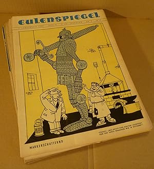 Bild des Verkufers fr Eulenspiegel - Zeitschrift fr Satire und Humor, kpl. 4. bzw. 12. Jahrgang. zum Verkauf von Kunze, Gernot, Versandantiquariat