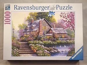 Romantisches Cottage [1000 Teile Puzzle]. Achtung: Nicht geeignet für Kinder unter 3 Jahren.