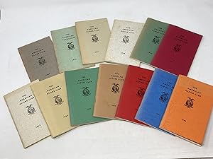 BY-LAWS AND REGISTER OF THE AMERICAN ALPINE CLUB (13 VOLUMES FROM 1949-1972)