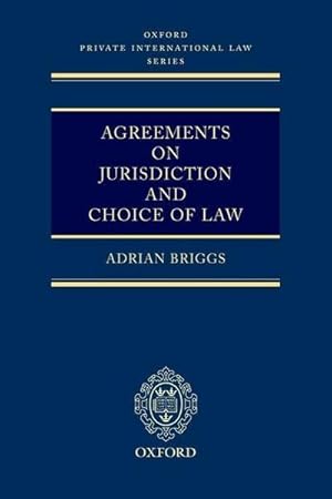 Imagen del vendedor de Agreements on Jurisdiction and Choice of Law a la venta por AHA-BUCH GmbH
