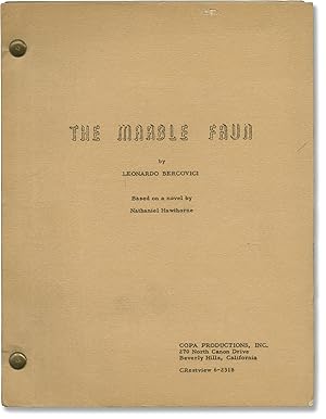 Seller image for The Marble Faun (Original screenplay for an unproduced film) for sale by Royal Books, Inc., ABAA