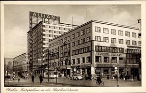 Ansichtskarte / Postkarte Berlin Kreuzberg, Europahaus in der Saarlandstraße, Allianz, Straßenbahn