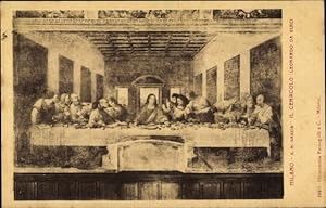 Künstler Ansichtskarte / Postkarte Da Vinci, Das letzte Abendmahl