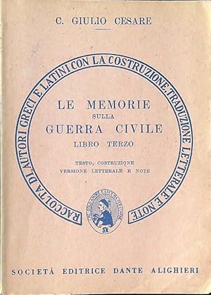 Imagen del vendedor de Le memorie sulla guerra civile libro terzo a la venta por Librodifaccia