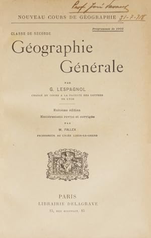 Seller image for GOGRAPHIE GNRALE. for sale by Livraria Castro e Silva