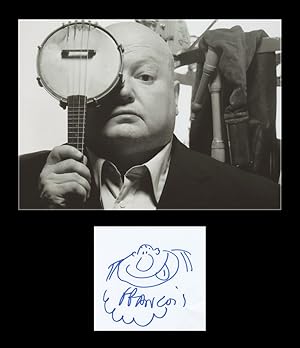 Bild des Verkufers fr Franois Hadji-Lazaro (1956-2023) - Les Garons bouchers - Autoportrait sign + Photo zum Verkauf von PhP Autographs