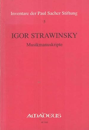 Immagine del venditore per Igor Strawinsky. Musikmanuskripte venduto da Bij tij en ontij ...