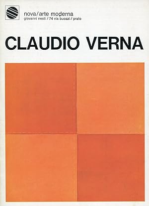 Bild des Verkufers fr Claudio Verna. Galleria Nova/Arte Moderna 1974 zum Verkauf von Studio Bibliografico Marini