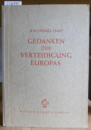 Seller image for Gedanken zur Verteidigung Europas. Aus dem Engl. v. Arthur Ehrhardt. for sale by Versandantiquariat Trffelschwein