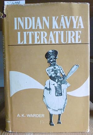 Bild des Verkufers fr Indian Kavya Literature. Vol. 1: Literary Criticism. zum Verkauf von Versandantiquariat Trffelschwein