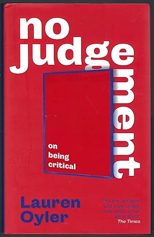 Seller image for No Judgement: On Being Critical for sale by BJ's Book Barn