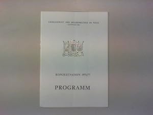 Konzertsaison 1976/77. Programm. Die grosse Symphonie. 4. Konzert. Samstag, 5. Februar 1977 und S...