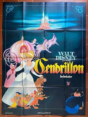 Affiche cinéma CENDRILLON Cinderella WALT DISNEY 120x160cm