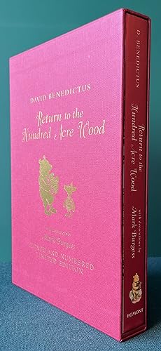 Imagen del vendedor de Return to the Hundred Acre Wood in which Winnie-the-Pooh enjoys further adventures with Christopher Robin and his friends. (Signed, Limited Edition) With decorations by Mark Burgess in the style of E. H. Shepard a la venta por Chaucer Bookshop ABA ILAB