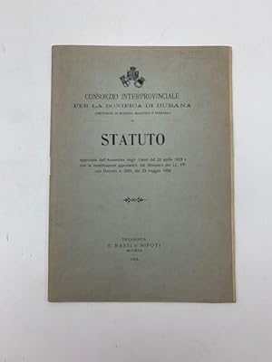 Consorzio interprovinciale per la bonifica di Burana. Statuto approvato dall'Assemblea degli Uten...