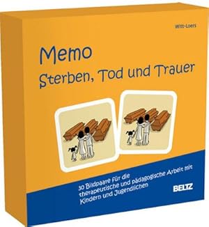 Bild des Verkufers fr Memo Sterben, Tod und Trauer : 30 Bildpaare fr die therapeutische und pdagogische Arbeit mit Kindern und Jugendlichen. Mit 20-seitigem Booklet in stabiler Box, Kartenformat 6,5 x 6,5 cm. zum Verkauf von AHA-BUCH GmbH