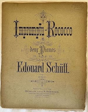 Seller image for IMPROMPTU ROCOCCO POUR DEUX PIANOS OP. 58 N. 2, for sale by Sephora di Elena Serru
