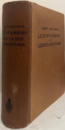 Imagen del vendedor de Lederfrberei und Lederzurichtung a la venta por Erik Oskarsson Antikvariat