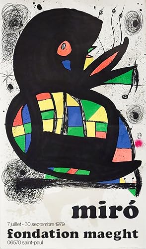 1979 Joan Miro Fondation Maeght Exhibition Poster