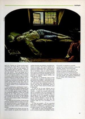 Seller image for LAMINA V38261: La muerte de Chatterton por H. Wallis for sale by EL BOLETIN