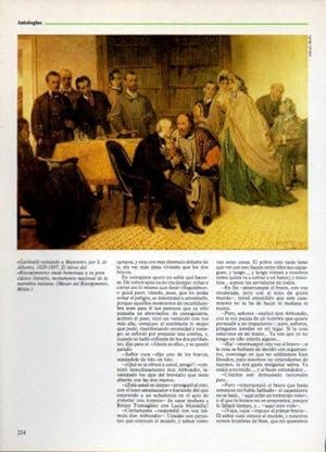 Seller image for LAMINA V38302: Garibaldi visitando a Manzoni por S. de Albertis for sale by EL BOLETIN