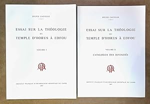 Essai sur la théologie du temple d'Horus à Edfou. Tomes I & II (complete set)