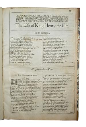 Bild des Verkufers fr Life of King Henry the Fift[h] with; The First [Second] [Third] Part of King Henry the Sixt[h] zum Verkauf von Heritage Book Shop, ABAA