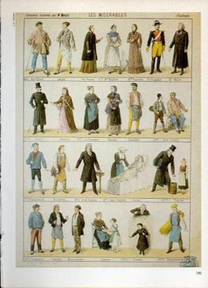 Imagen del vendedor de LAMINA V38298: Los Miserables costumes dessines per M. Marre a la venta por EL BOLETIN