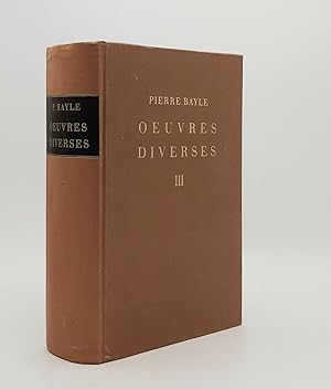 OEUVRES DIVERSES III