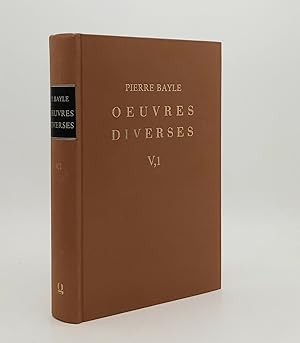 OEUVRES DIVERSES V,1