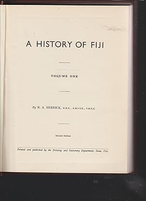 Immagine del venditore per A History of Fiji, (vol 1) venduto da Riverside Books