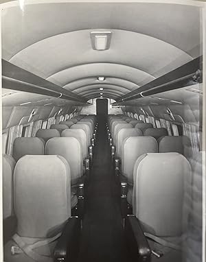 Circa 1940s Glossy Black and White Press Photo of a Consolidated Vultee Jet Interior