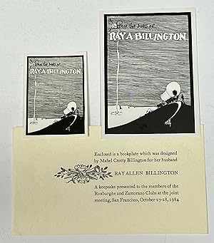 Seller image for From The BOOKS Of RAY A BILLINGTON. Envelope with 2 Bookplates for sale by Tavistock Books, ABAA