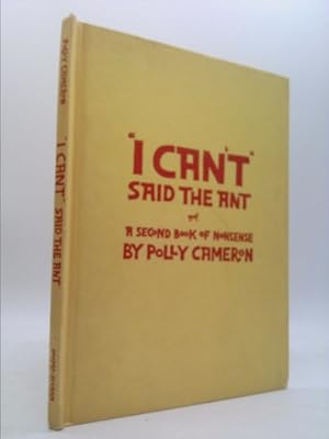 Bild des Verkufers fr I Can't Said the Ant: A Second Book of Nonsense zum Verkauf von ThriftBooksVintage