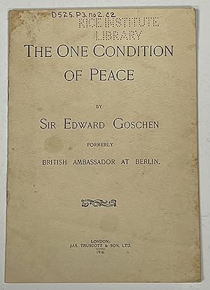 The ONE CONDITION Of PEACE