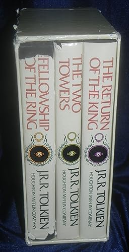 Seller image for The Lord of the Rings 1965 J.R.R. Tolkien 3 Vol set w RARE DJs and Slipcase for sale by The Lion's End, Antiquarian Books