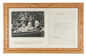 Typed Letter Signed to William R. McVay, June 27, 1969, Framed w/Photo