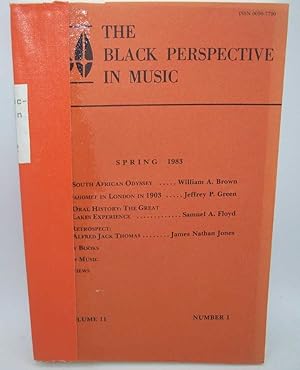 Seller image for The Black Perspective in Music Volume 11, Number 1-2, 1983 for sale by Easy Chair Books